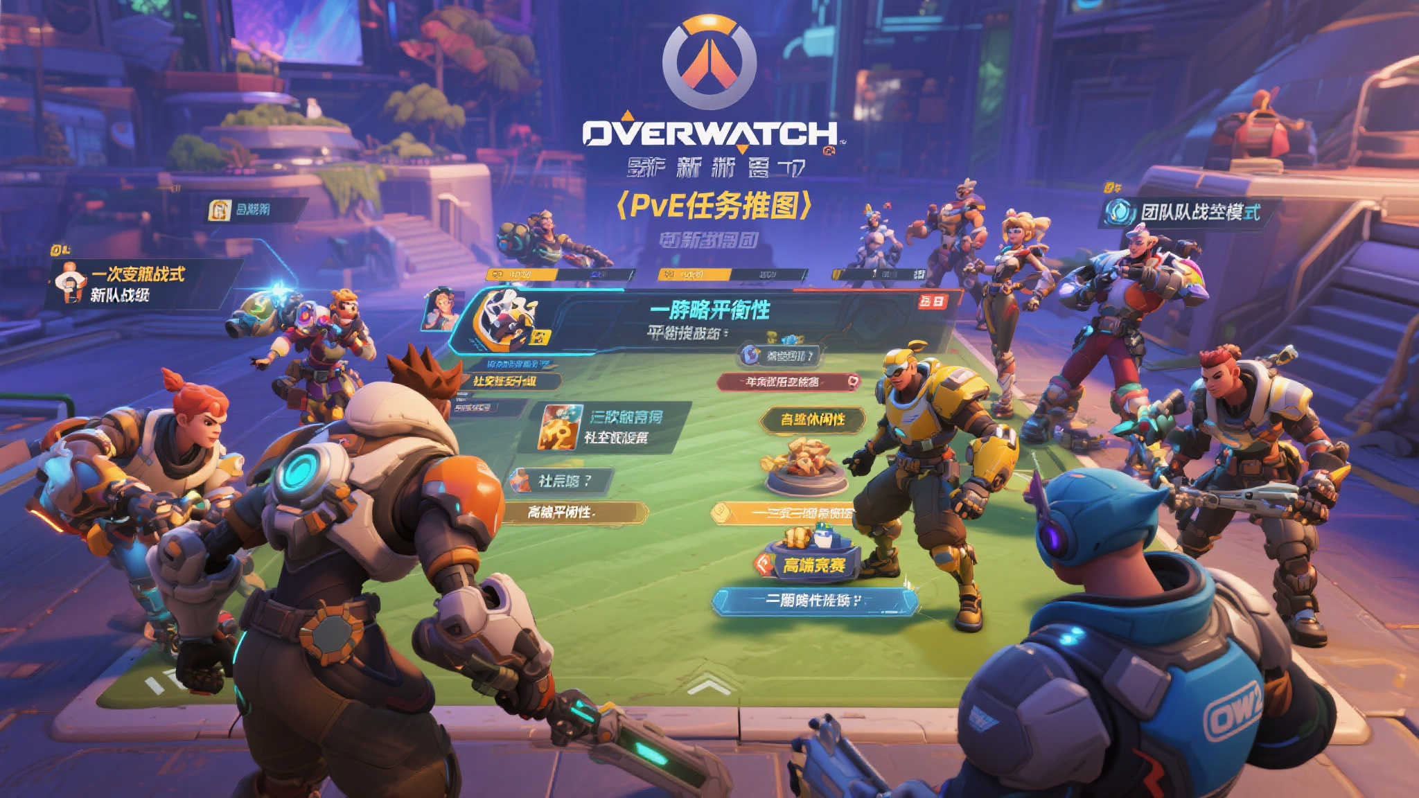 早期的《Overwatch》，以团队战术